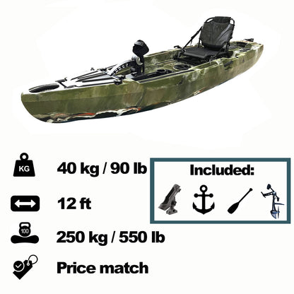 FishermanXII  Pedal Kayak 12ft