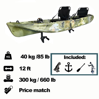 HappinessII Pedal Tandem Kayak ***BACK ORDER ***